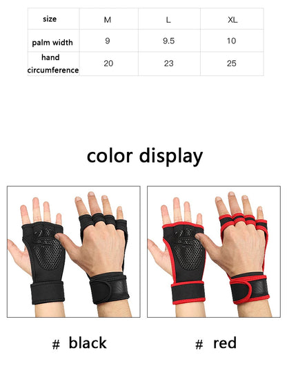 Training Sport Gloves for Men & Women – Weightlifting, Gym, Fitness & Bodybuilding Gloves with Wrist Support