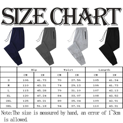 Men's Zippered Joggers – Slim Fit Sweatpants for Workout & Running