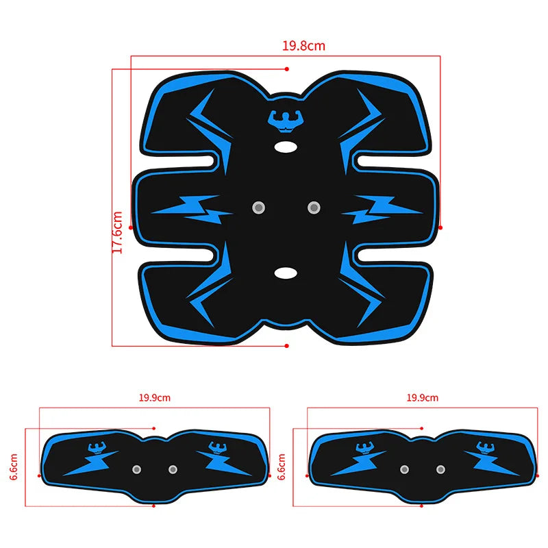 USB Rechargeable EMS Muscle Stimulator – Electric Abdominal & Arm Trainer, Pain Relief & Fitness Massager