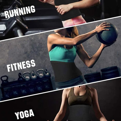 Unisex Waist Trimmer Belt – Sweat-Boosting Core Shaper with Back Support