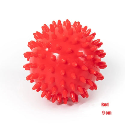 Spiky Massage Ball for Plantar Fasciitis, Foot & Back Pain Relief, Deep Tissue Trigger Point Therapy, Yoga & Reflexology Tool – 9cm PVC