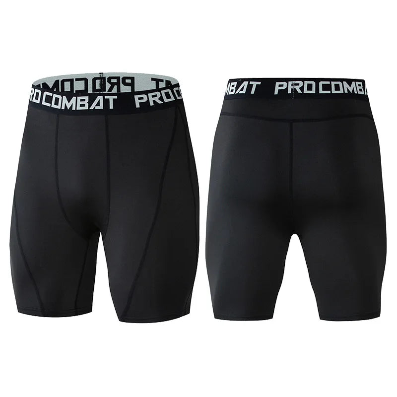 Men's Compression Gym Shorts with Pockets | Athletic Workout Leggings