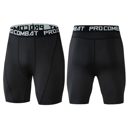 Men's Compression Gym Shorts with Pockets | Athletic Workout Leggings