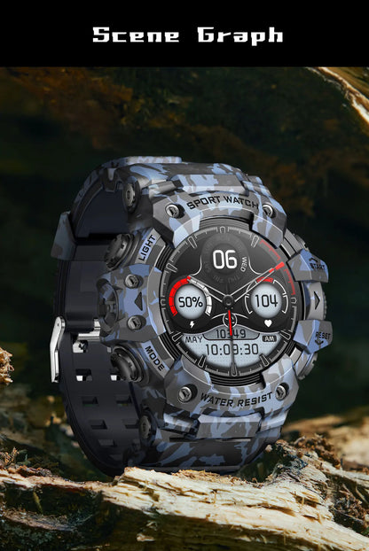 Multi-Functional Bluetooth Smart Watch – Heart Rate, Blood Pressure, Fitness Tracker, Outdoor Explorer
