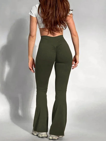 High Waist Yoga Leggings – Butt Lifting, Scrunch, Workout & Gym Pants