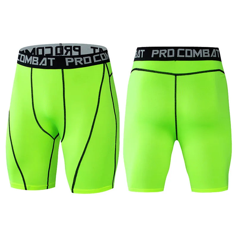 Men's Compression Gym Shorts with Pockets | Athletic Workout Leggings