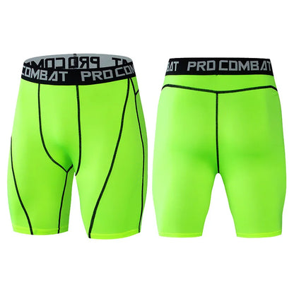 Men's Compression Gym Shorts with Pockets | Athletic Workout Leggings