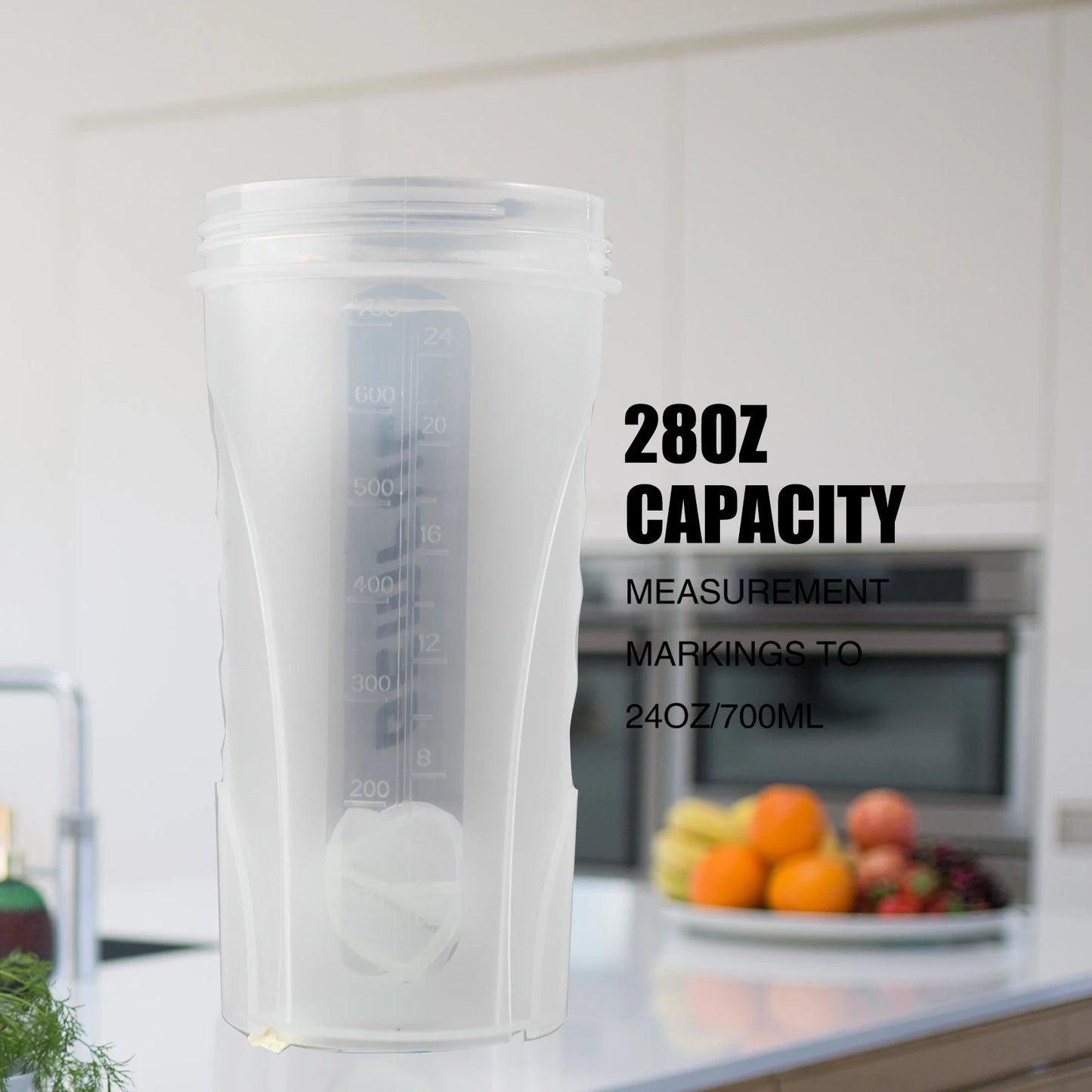 Shaker Bottle for Protein Mixes – 28oz BPA-Free Powder Mixing Cup with Ball, Leak-Proof Gym & Fitness Water Bottle