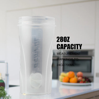 Shaker Bottle for Protein Mixes – 28oz BPA-Free Powder Mixing Cup with Ball, Leak-Proof Gym & Fitness Water Bottle