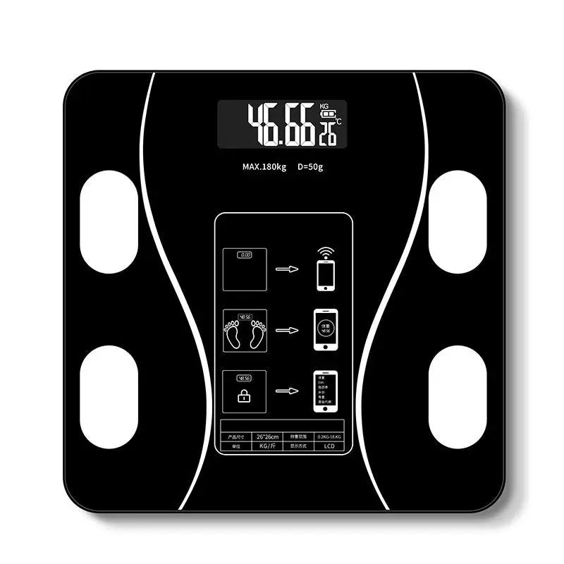 Smart Body Fat Scale – Wireless Digital Bathroom Weight Scale with Body Composition Analyzer & Bluetooth App Sync
