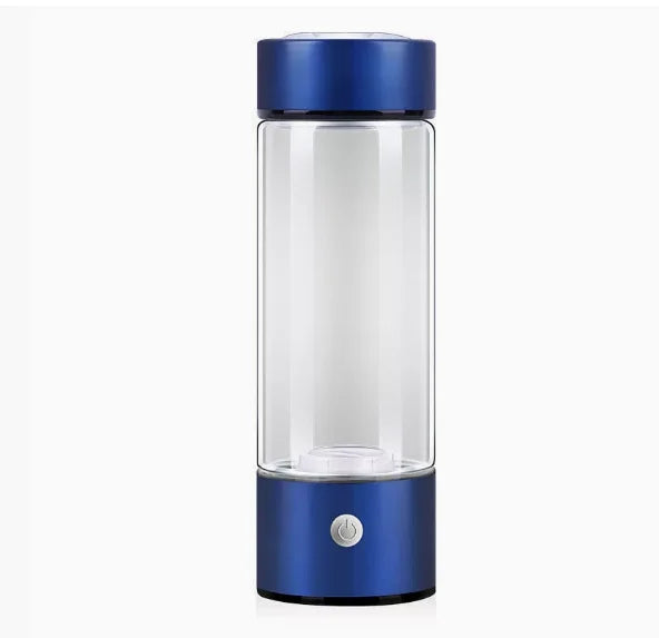 Hydrogen Water Bottle – Portable Hydrogen Generator Cup, Rechargeable Ionizer, Glass Health Bottle