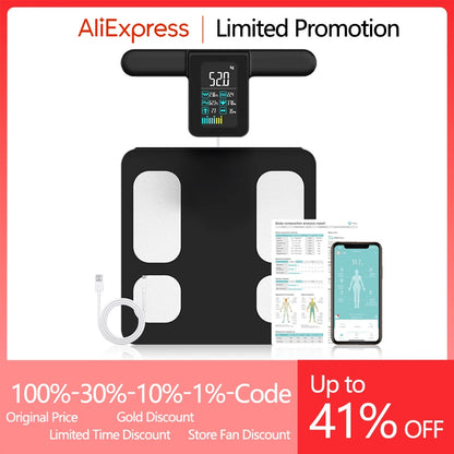 Smart Bioimpedance Scale – Advanced Body Composition Analyzer Digital Weight Scale with Bluetooth App
