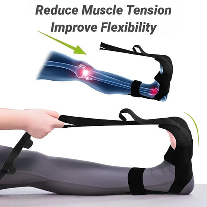 Leg Stretching Strap | Fitness Yoga Flexibility Band for Muscle Relaxation & Rehabilitation