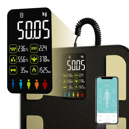 Smart Bioimpedance Scale – Advanced Body Composition Analyzer Digital Weight Scale with Bluetooth App