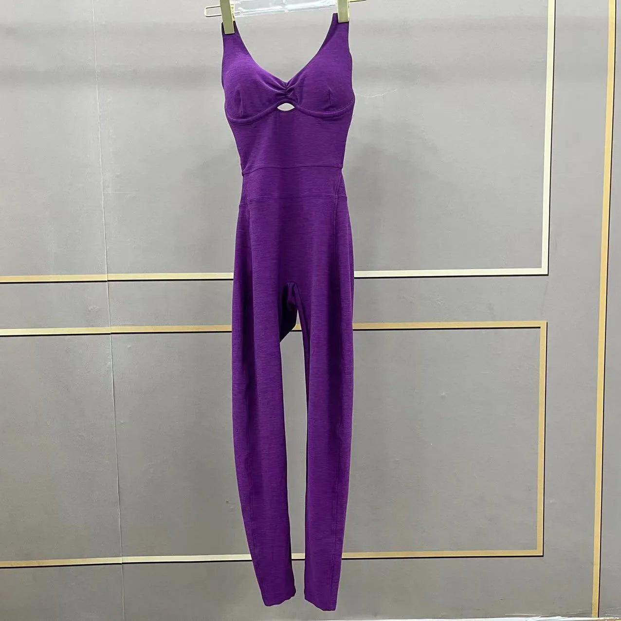 Women's Yoga Jumpsuit – One-Piece Adjustable Sport Bodysuit with Built-In Bra | Activewear for Workout & Dance