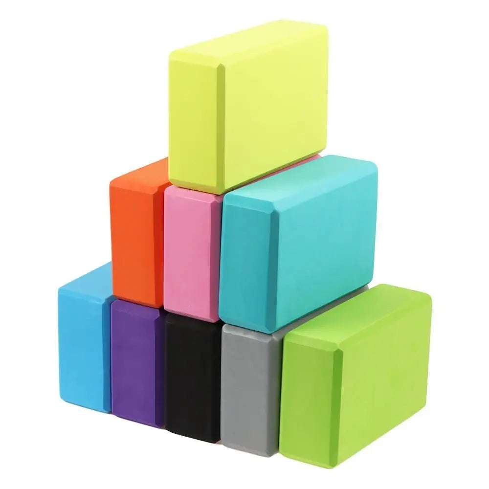 Colored EVA Yoga Block – Non-Slip Foam Yoga Brick for Pilates, Stretching & Fitness Training