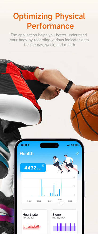 LIGE Smartwatch Bluetooth Fitness Tracker with Heart Rate, Blood Oxygen & 24H Health Monitoring