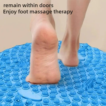 Foot Yoga Acupressure Massage Mat – Round Reflexology Board for Foot Pain Relief, Muscle Relaxation & Yoga Fitness