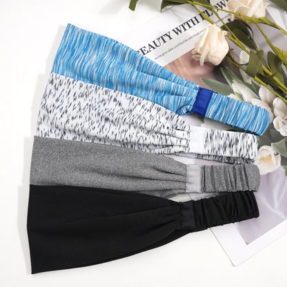 Sports & Yoga Sweat Headbands for Men & Women – Soft, Breathable, Elastic Hair Bands for Workout, Running, and Gym