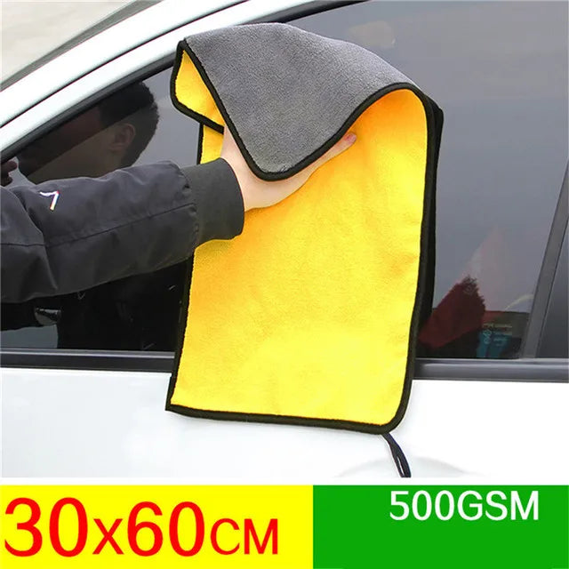 "60x90cm Microfiber Car Wash Towel – 600GSM Extra Soft, Super Absorbent & Quick-Dry"