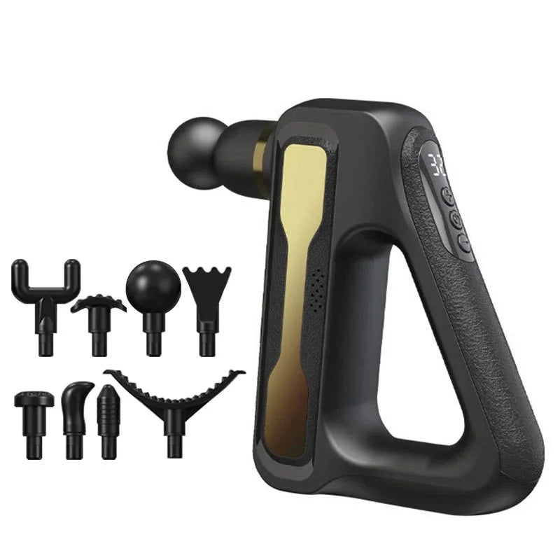 Electric Massage Gun – 32 Speed Levels, 4 Heads, Deep Tissue Muscle Massager for Full Body