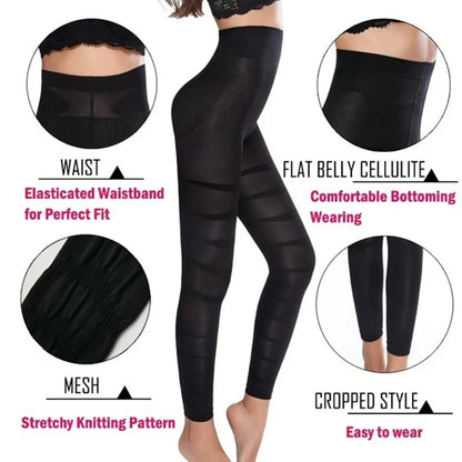 Sculpted Fit High Waist Leggings – Seamless Tummy Control & Push-Up Design