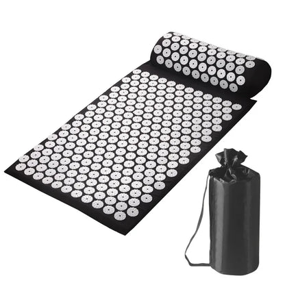 Acupressure Pillow & Mat Set with Storage Bag – Neck, Back & Foot Massage Pads for Pain Relief & Relaxation