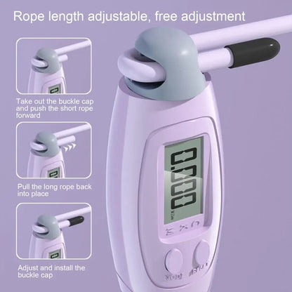 Outdoor Jump Rope with Non-slip Handle Digital Counting Tangle-Free Skipping Rope Fitness Equipment for Men Women