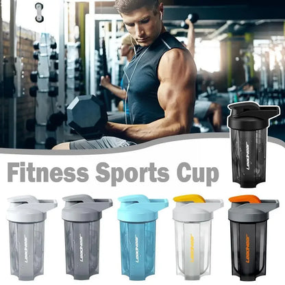 Protein Shaker Bottle 500ML – Leak-Proof Portable Gym Cup with Mixing Ball