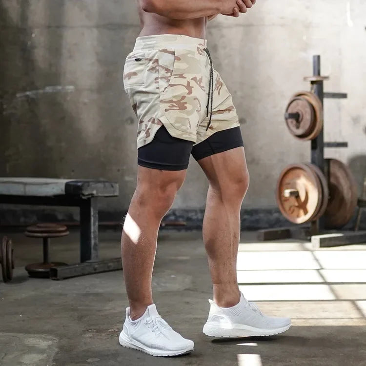 Men’s Gym Shorts – Running & Workout Shorts with Liner, Phone Pockets & Towel Loop – Quick Dry, Lightweight Athletic Training Shorts