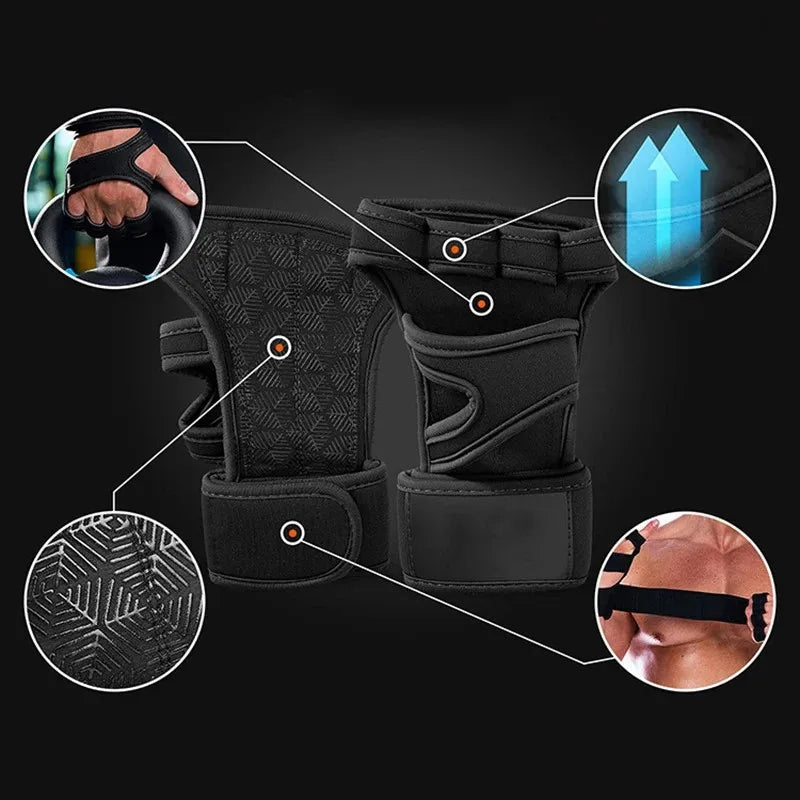 Training Sport Gloves for Men & Women – Weightlifting, Gym, Fitness & Bodybuilding Gloves with Wrist Support