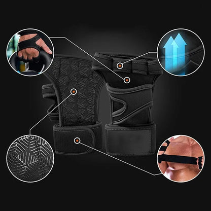 Training Sport Gloves for Men & Women – Weightlifting, Gym, Fitness & Bodybuilding Gloves with Wrist Support