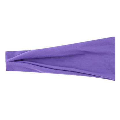 Women’s Solid Turban Headband – Elastic Yoga Hairband, Fashion & Makeup Styling