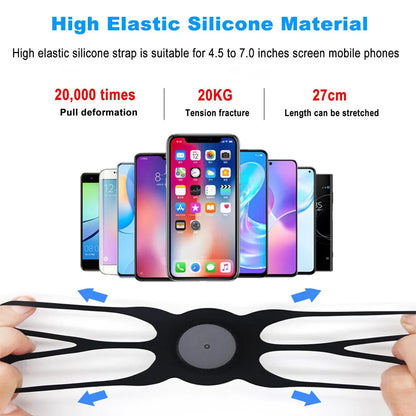 360° Rotatable Running Armband Phone Holder – Adjustable Sports Wristband for 4–7 inch Smartphones