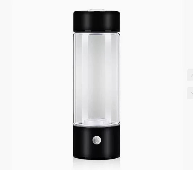 Hydrogen Water Bottle – Portable Hydrogen Generator Cup, Rechargeable Ionizer, Glass Health Bottle