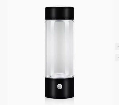 Hydrogen Water Bottle – Portable Hydrogen Generator Cup, Rechargeable Ionizer, Glass Health Bottle