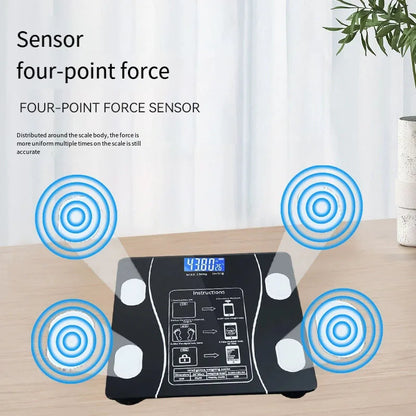 Smart APP Bluetooth Body Fat Scale – Digital Bathroom Weight Scale & Body Composition Analyzer