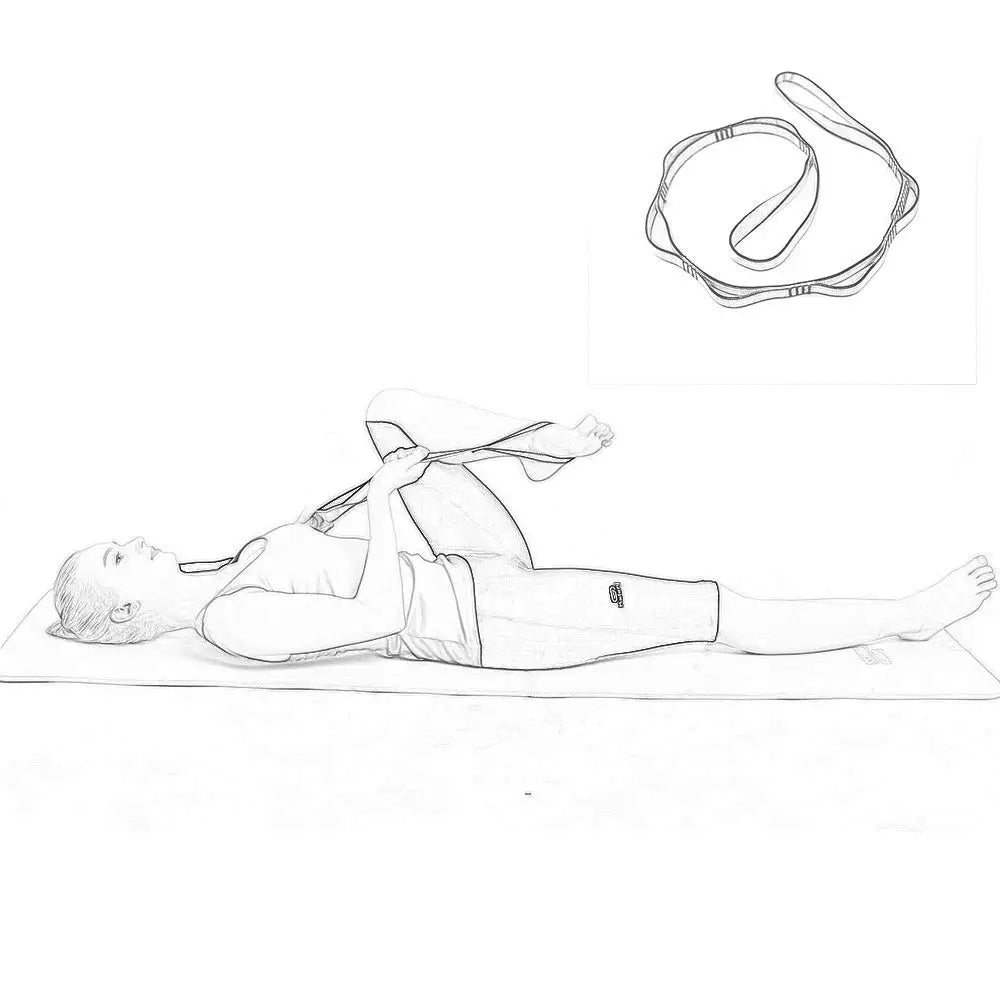 Yoga Fitness Daisy Chain Strap – Adjustable Stretch Belt for Yoga, Dance, Outdoor & Climbing