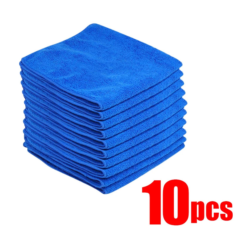 "1–20pcs Microfiber Cleaning Towels – Car Wash, Drying & Household Quick-Dry Cloths"