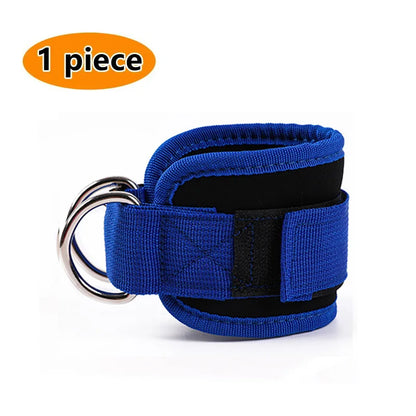 Cable Ankle Straps with Double D-Ring for Gym, Leg & Glutes Workout, Strength Training Accessory
