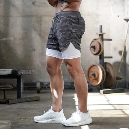 Men’s Gym Shorts – Running & Workout Shorts with Liner, Phone Pockets & Towel Loop – Quick Dry, Lightweight Athletic Training Shorts
