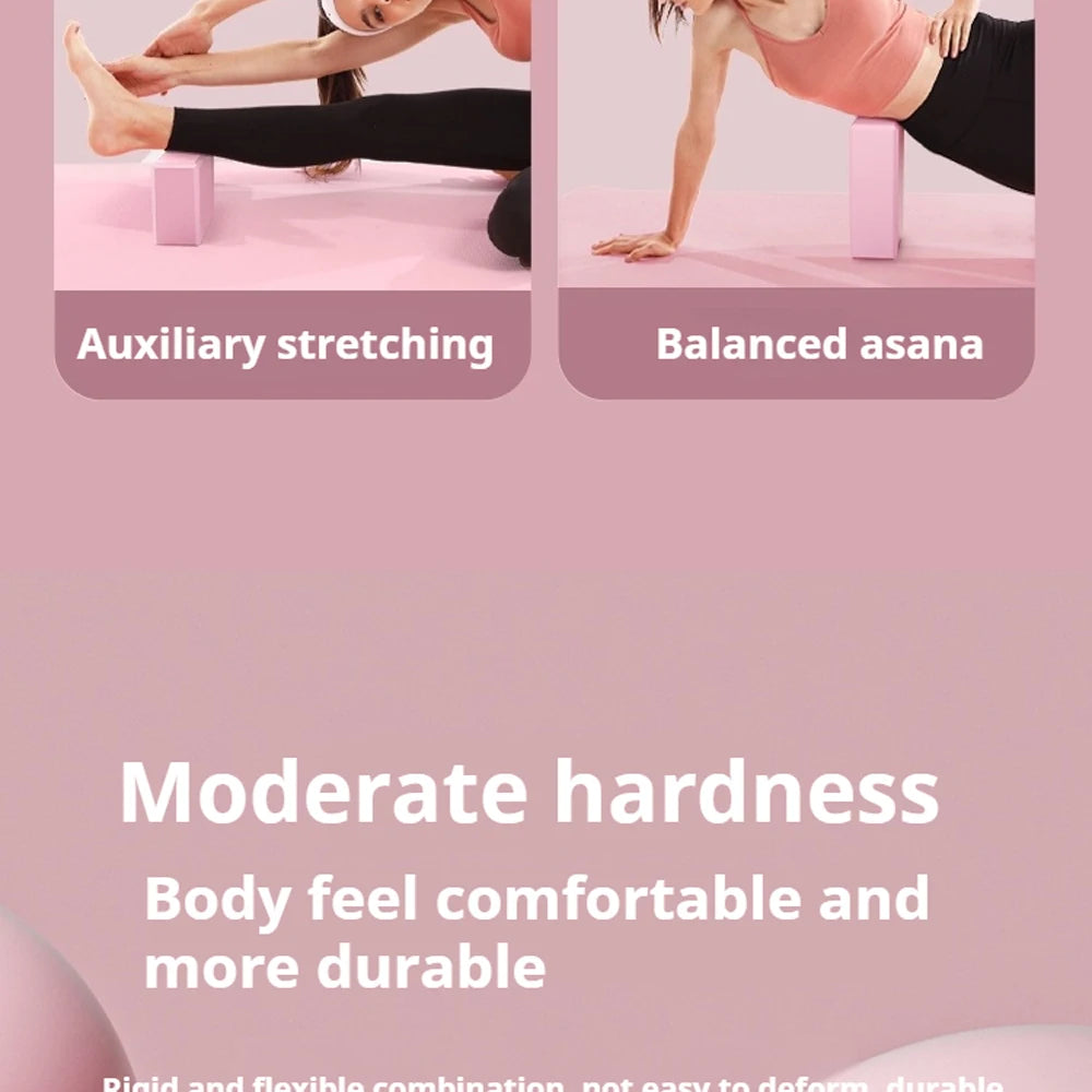 EVA Yoga Block – High Density Foam Brick for Fitness, Pilates, Gym & Yoga Training