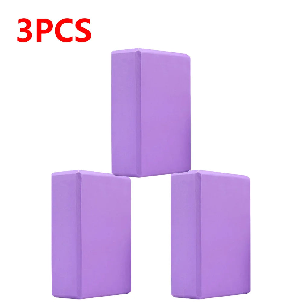 EVA Yoga Block – Solid Color High Density Foam Brick for Yoga, Pilates & Fitness Training – Non-Slip, Moisture-Proof Balance Block
