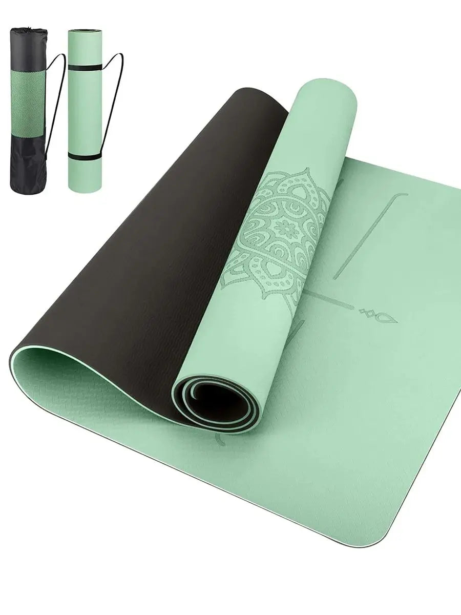 TPE Yoga Mat – Non-Slip, Eco-Friendly, Tear-Resistant Pilates & Exercise Mat (6mm)