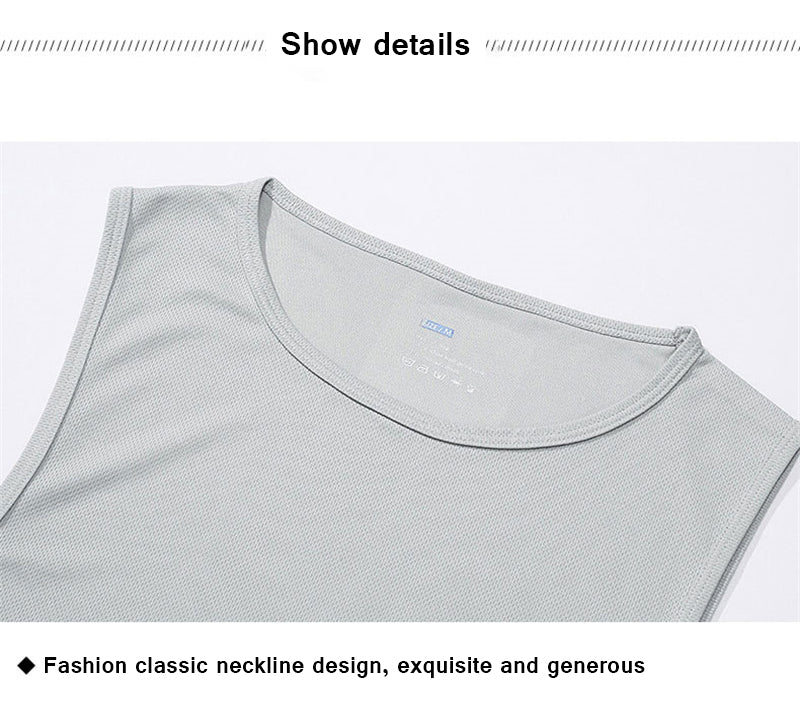 Summer Gym Tank Top Men Mesh Clothing Quick Dry Bodybuilding Sleeveless T Shirt Fitness Singlets Basketball Sports Muscle Vest