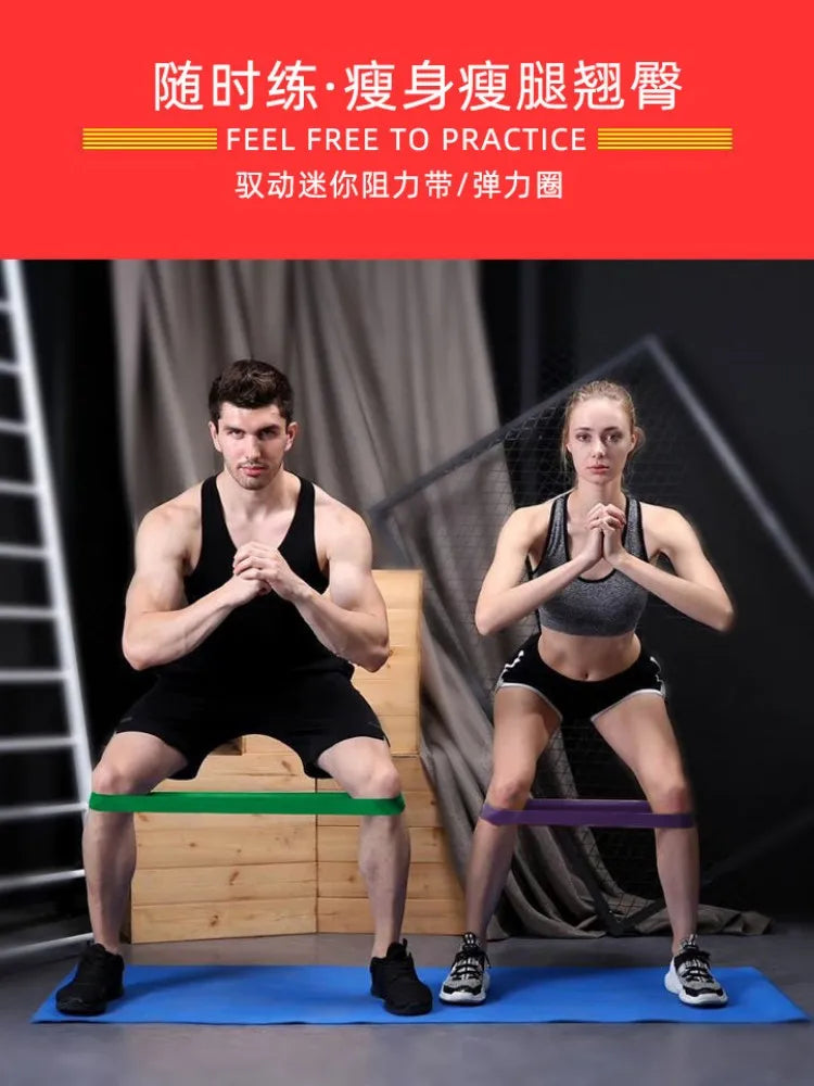 Latex Tube Resistance Bands – Short Mini Thick Circle, Door Anchor Assist, Fitness Pull Rope for Strength Training & Home Workouts