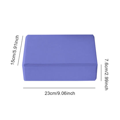 Colored EVA Yoga Block – Non-Slip, High Density, Moisture-Proof Foam Brick for Fitness, Pilates & Body Shaping