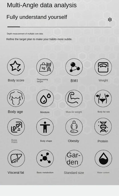 Smart APP Bluetooth Body Fat Scale – Digital Bathroom Weight Scale & Body Composition Analyzer