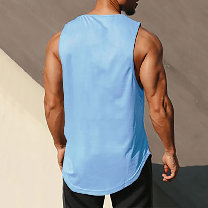 Summer Gym Tank Top Men Mesh Clothing Quick Dry Bodybuilding Sleeveless T Shirt Fitness Singlets Basketball Sports Muscle Vest