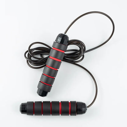 Steel Wire Skipping Rope with Bearings | Adjustable Speed Jump Rope for Fitness & Weight Loss